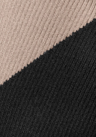 LASCANA Knitted dress in Black