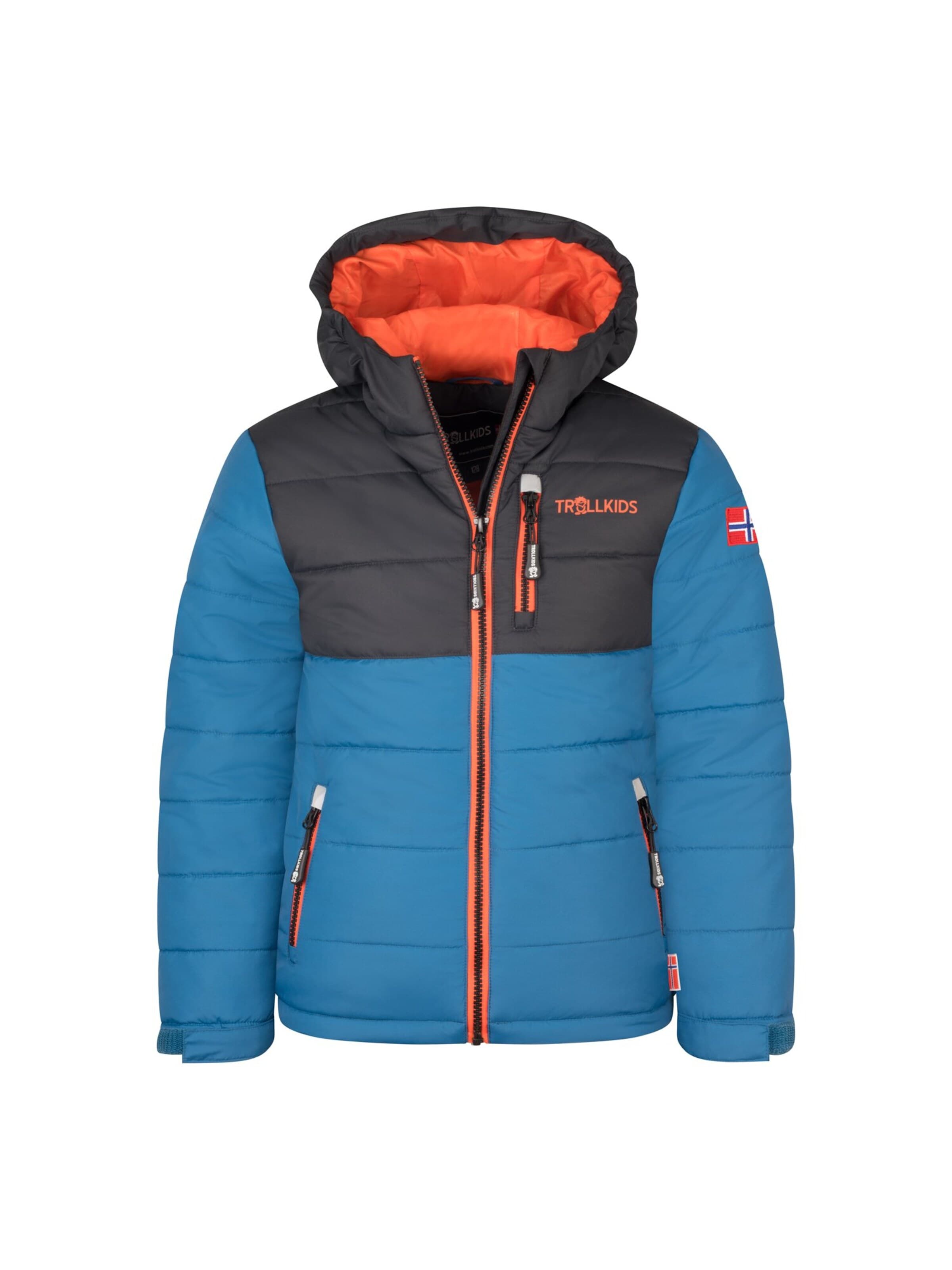 TROLLKIDS Winter Jacket in Blue: front
