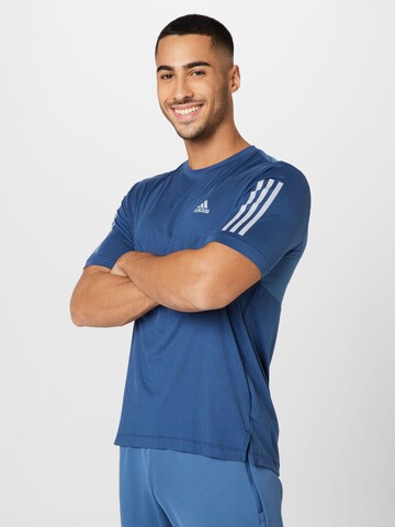 Tricou funcțional de la ADIDAS SPORTSWEAR pe albastru: față