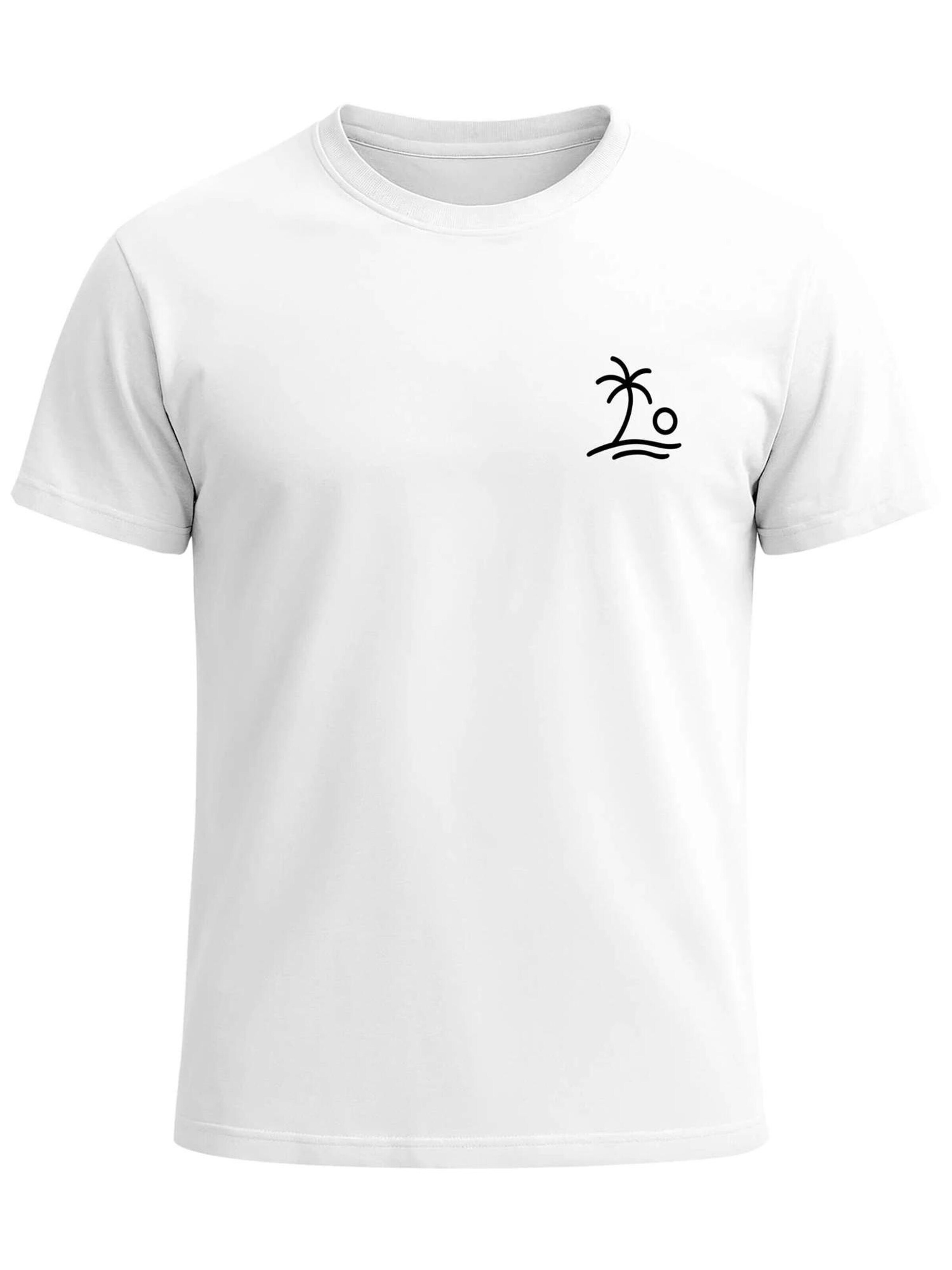 Neverless Shirt 'Palm Logo' in White