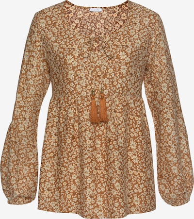 Camicia da donna BUFFALO di colore crema / marrone chiaro, Visualizzazione prodotti