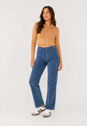 évasé Pantalon Elara en bleu