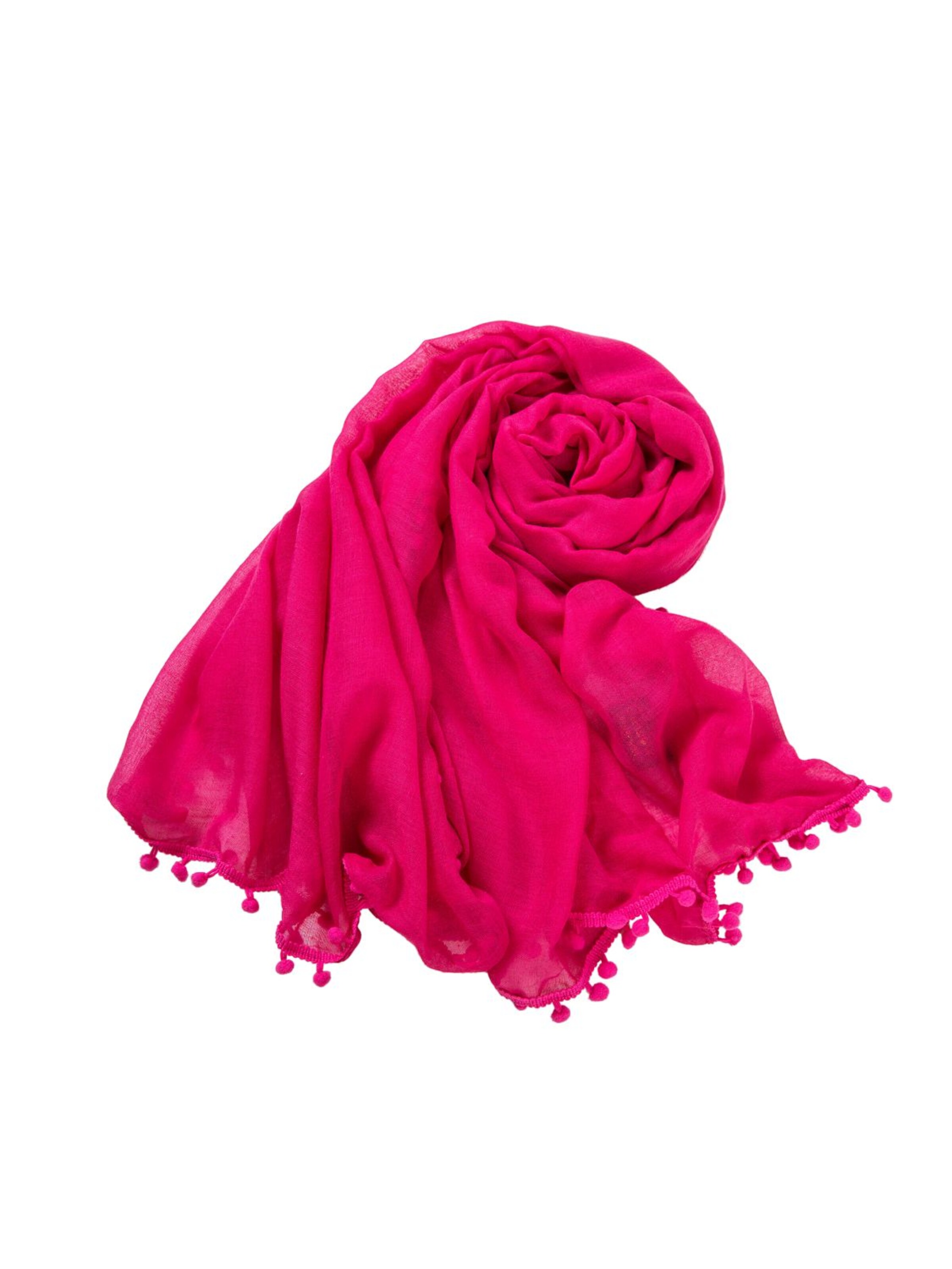 alberto cabale Sjaal 'Chèche coton rose Elvia' in Roze