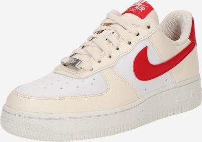 Nike Sportswear Trampki niskie 'AIR FORCE 1 '07 NEXT NATURE' w kolorze kość słoniowa / czerwony / białym, Podgląd produktu