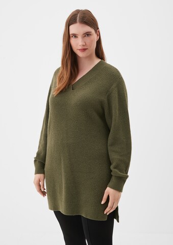 Pull-over TRIANGLE en vert : devant