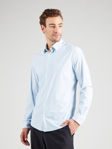 Jack & Jones Premium Slim fit Button Up Shirt 'JPRBLAACTIVE' in Blue: front