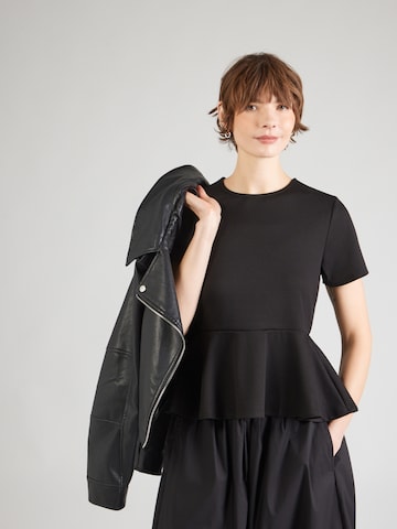 PIECES Shirt 'PCALISA' in Black: front