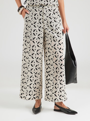 FRNCH PARIS - Perna larga Calças em preto: frente