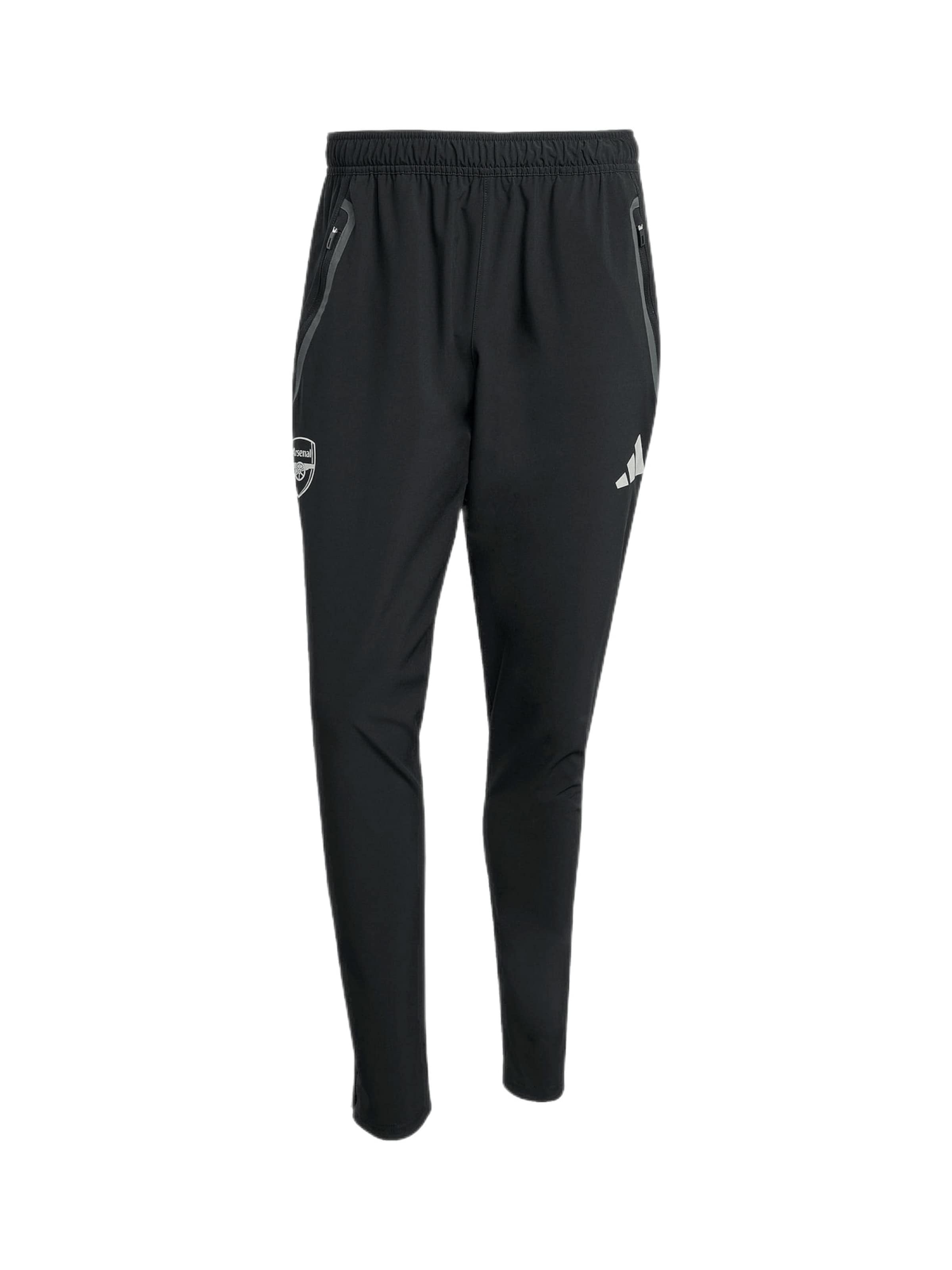 Effilé Pantalon de sport 'Arsenal Tiro 25 Competition Vis Tech Travel' ADIDAS PERFORMANCE en noir : devant