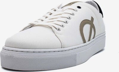 LOCI Sneakers laag 'Neun' in de kleur Taupe / Zwart / Wit, Productweergave