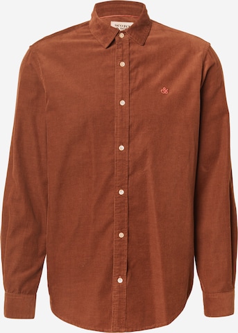 SCOTCH & SODARegular Fit Košulja - bež boja: prednji dio