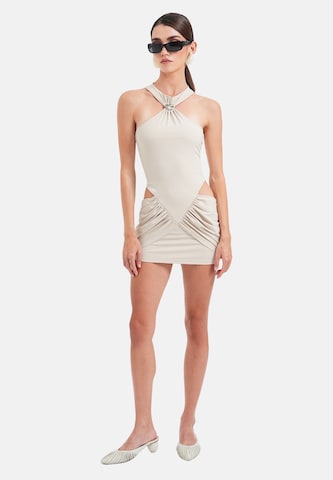 OW Collection Jurk 'Dione' in Beige