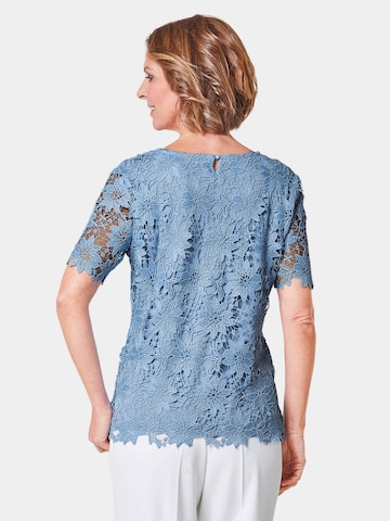 Goldner Bluse in Blau