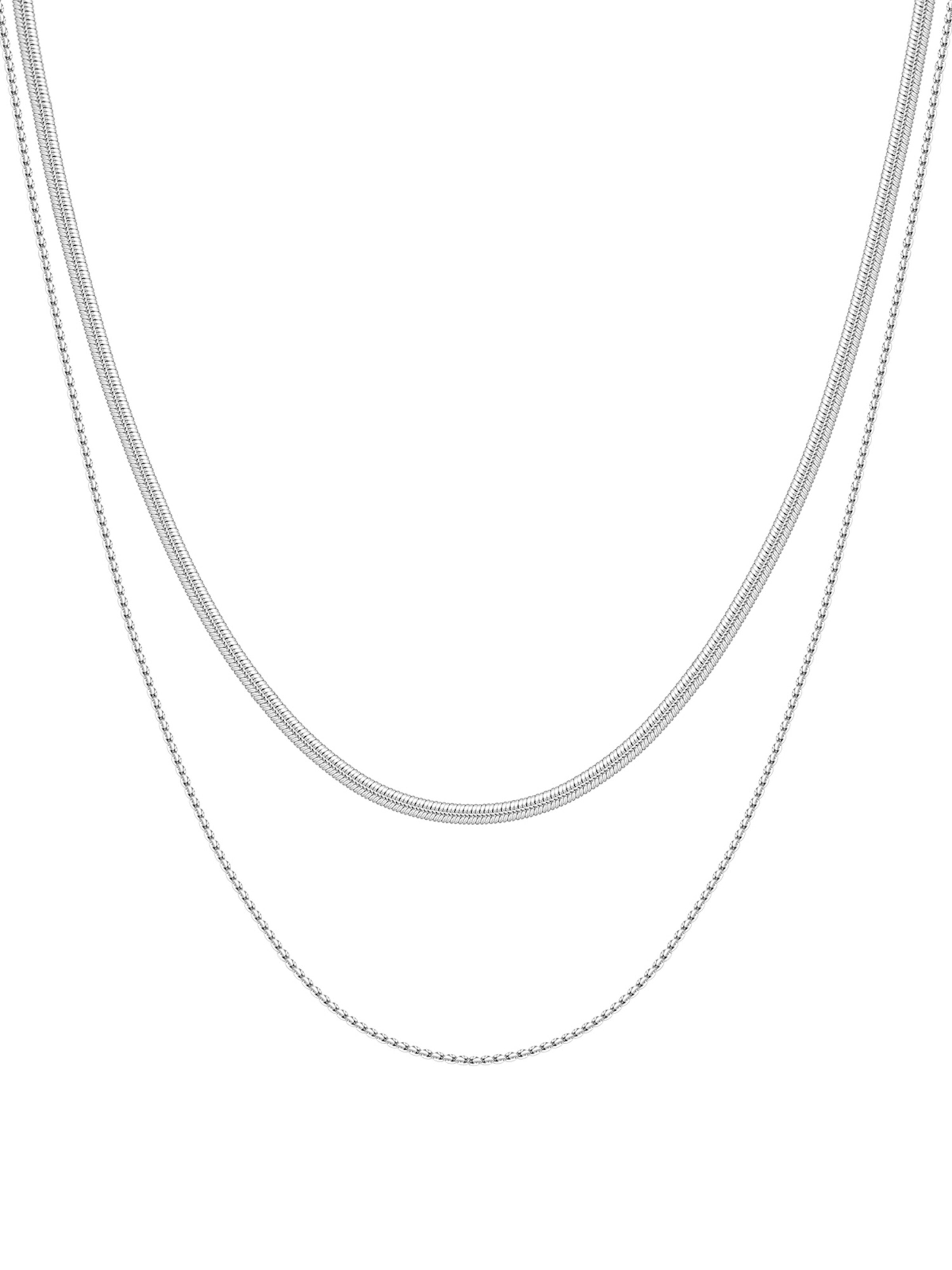 Hey Happiness - Cadena 'Duo Shine' en plata