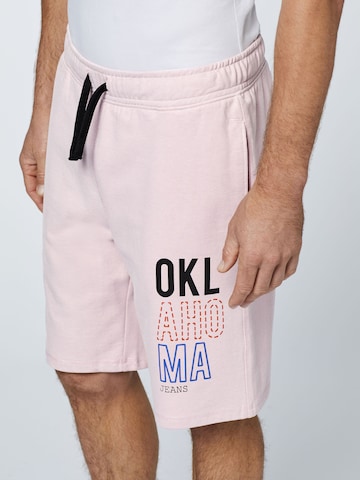 Oklahoma Jeans Regular Pants ' aus Baumwollmix ' in Pink