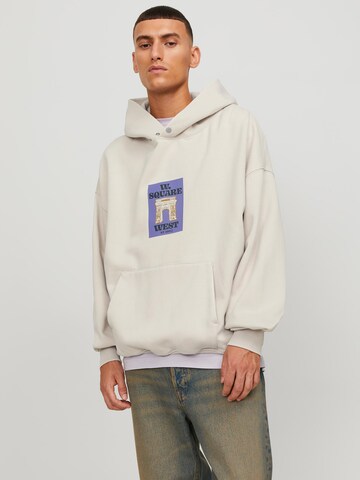 JACK & JONES Sweatshirt 'ONTARIO' in Beige: Vorderseite