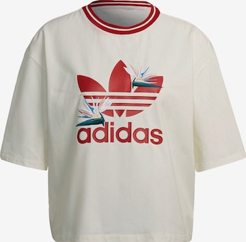 Tricou 'Thebe Magugu Loose' de la ADIDAS ORIGINALS pe alb: față