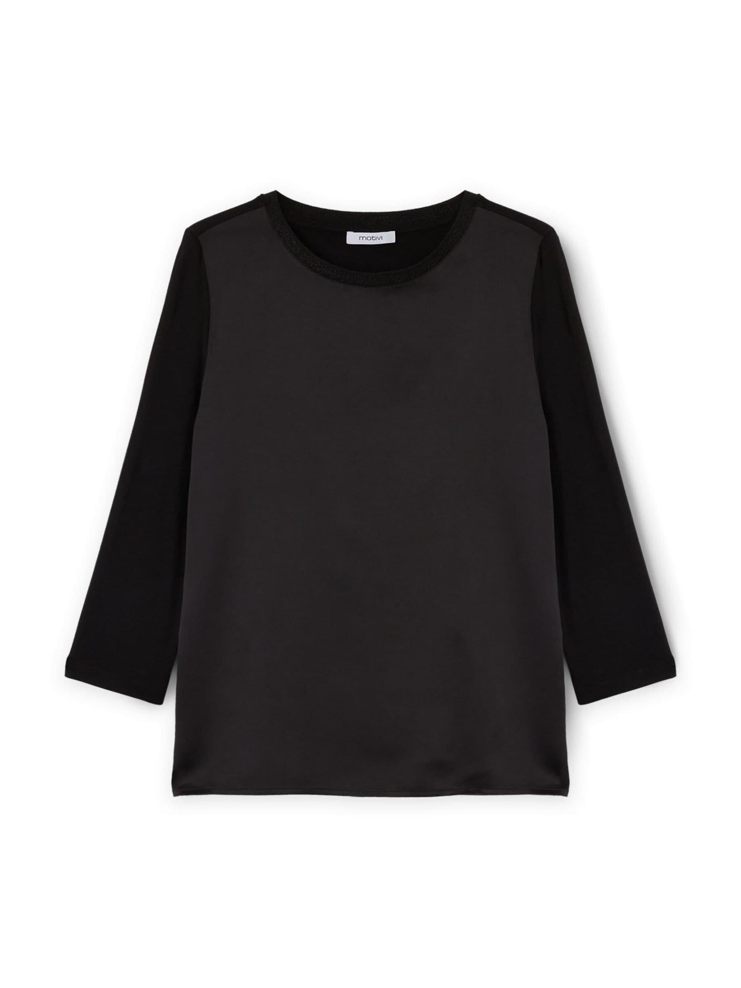 MOTIVI - Camiseta en negro: frente