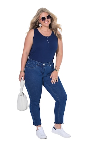 MIAMODA Skinny Jeans in Blauw
