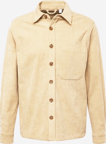 Only & Sons Regular fit Button Up Shirt 'TILE' in Beige: front