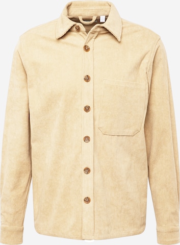 Only & Sons Regular fit Button Up Shirt 'TILE' in Beige: front