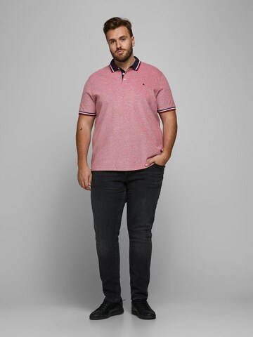 T-Shirt 'Paulos' Jack & Jones Plus en rouge