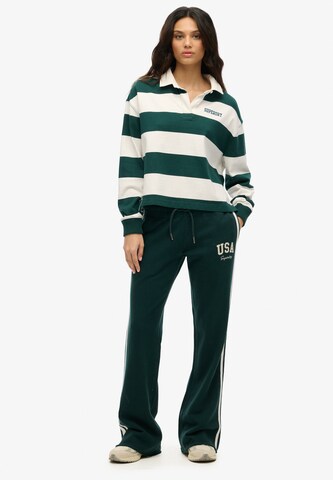Superdry Flared Pants 'Essentials' in Green