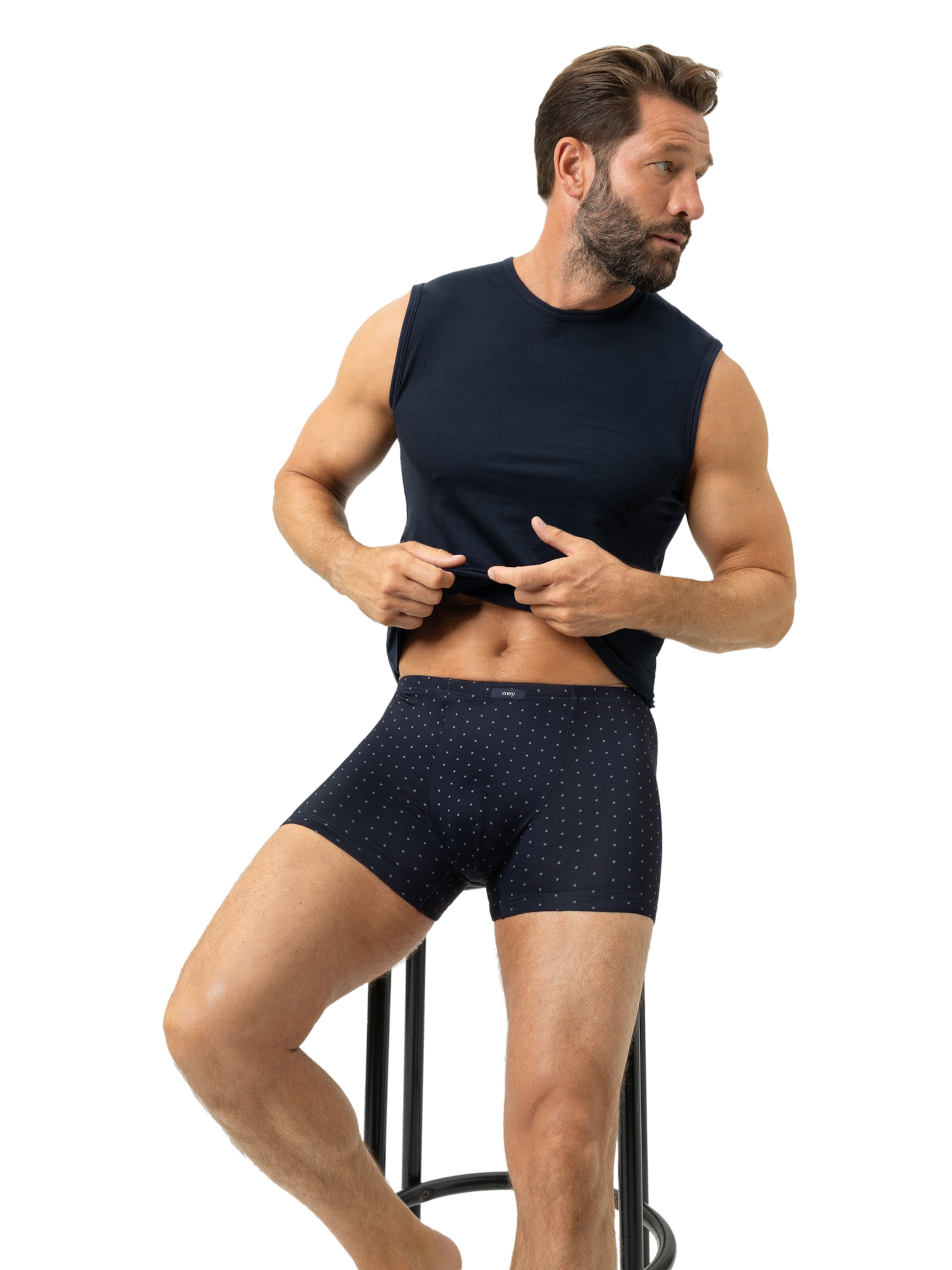 Mey Boxer shorts 'Points' in Blue