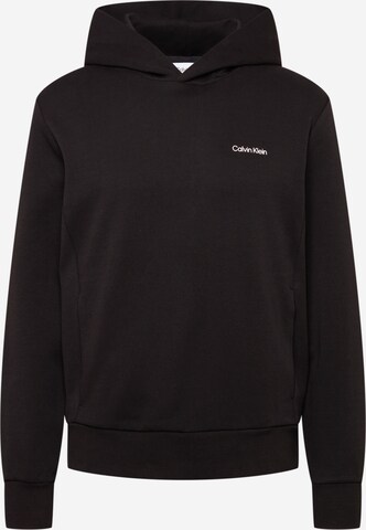 Sweat-shirt Calvin Klein en noir : devant