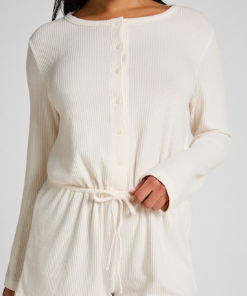 Hunkemöller Korte pyjama in Wit