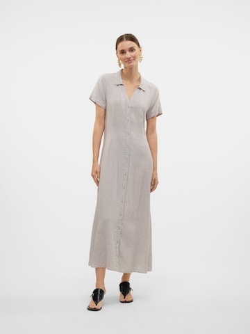 VERO MODA Shirt dress 'VMLINN' in Grey: front