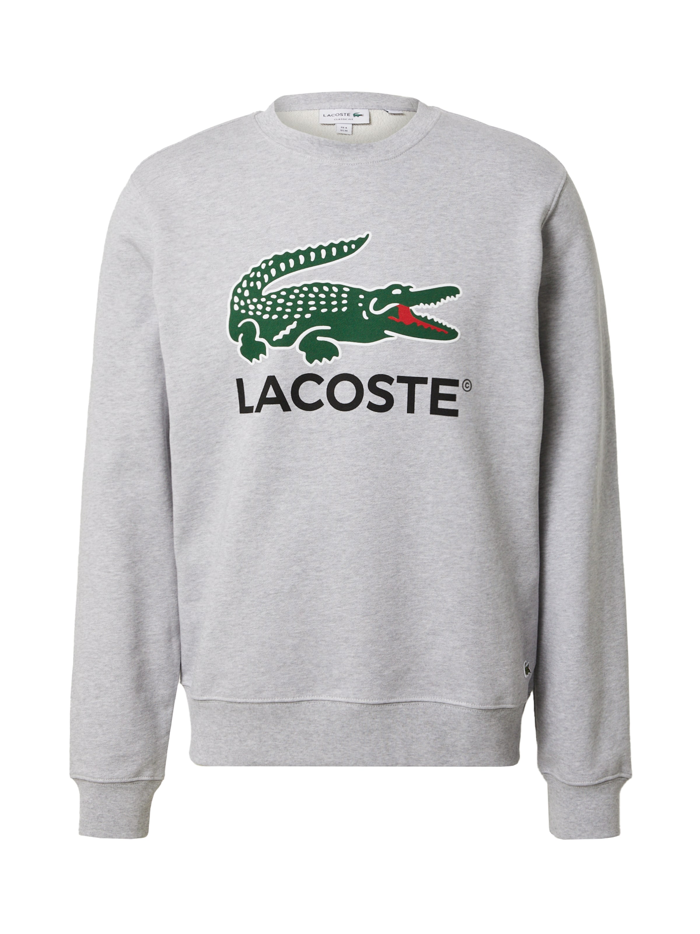 LACOSTE Свитшот в Серый: спереди
