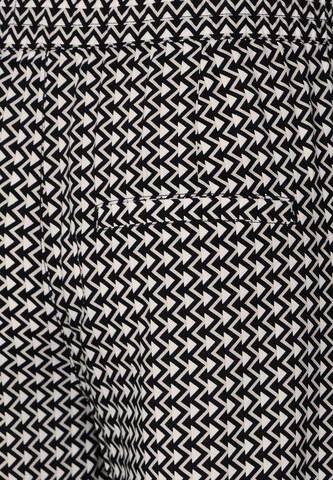 STREET ONE Wide Leg Hose in Schwarz