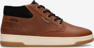 PME Legend - Zapatillas deportivas bajas 'Porter sneaker in waxed leather' en marrón: frente