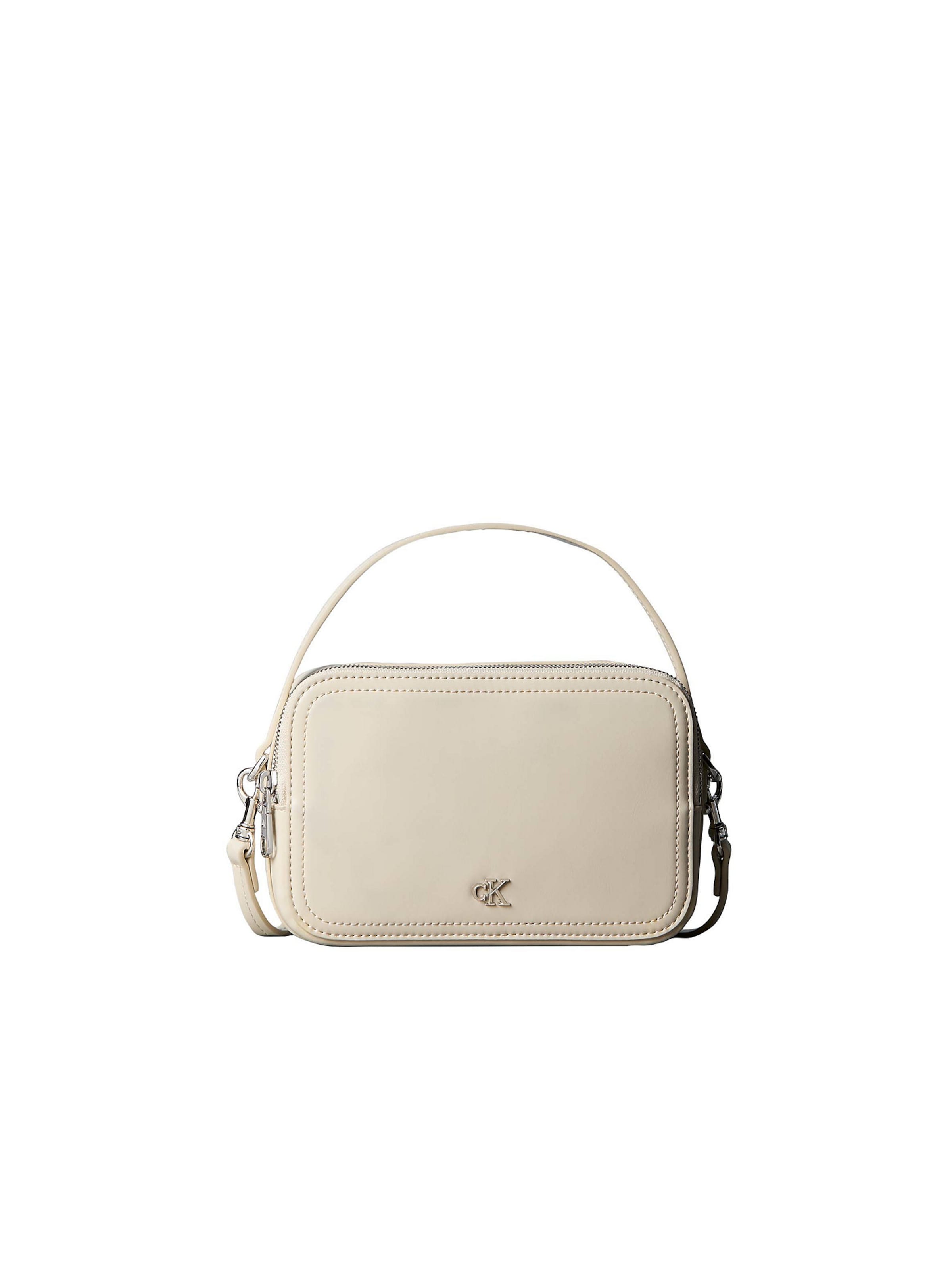 Calvin Klein Schoudertas in Beige: voorkant