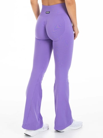 évasé Pantalon de sport 'Altum' Divina en violet