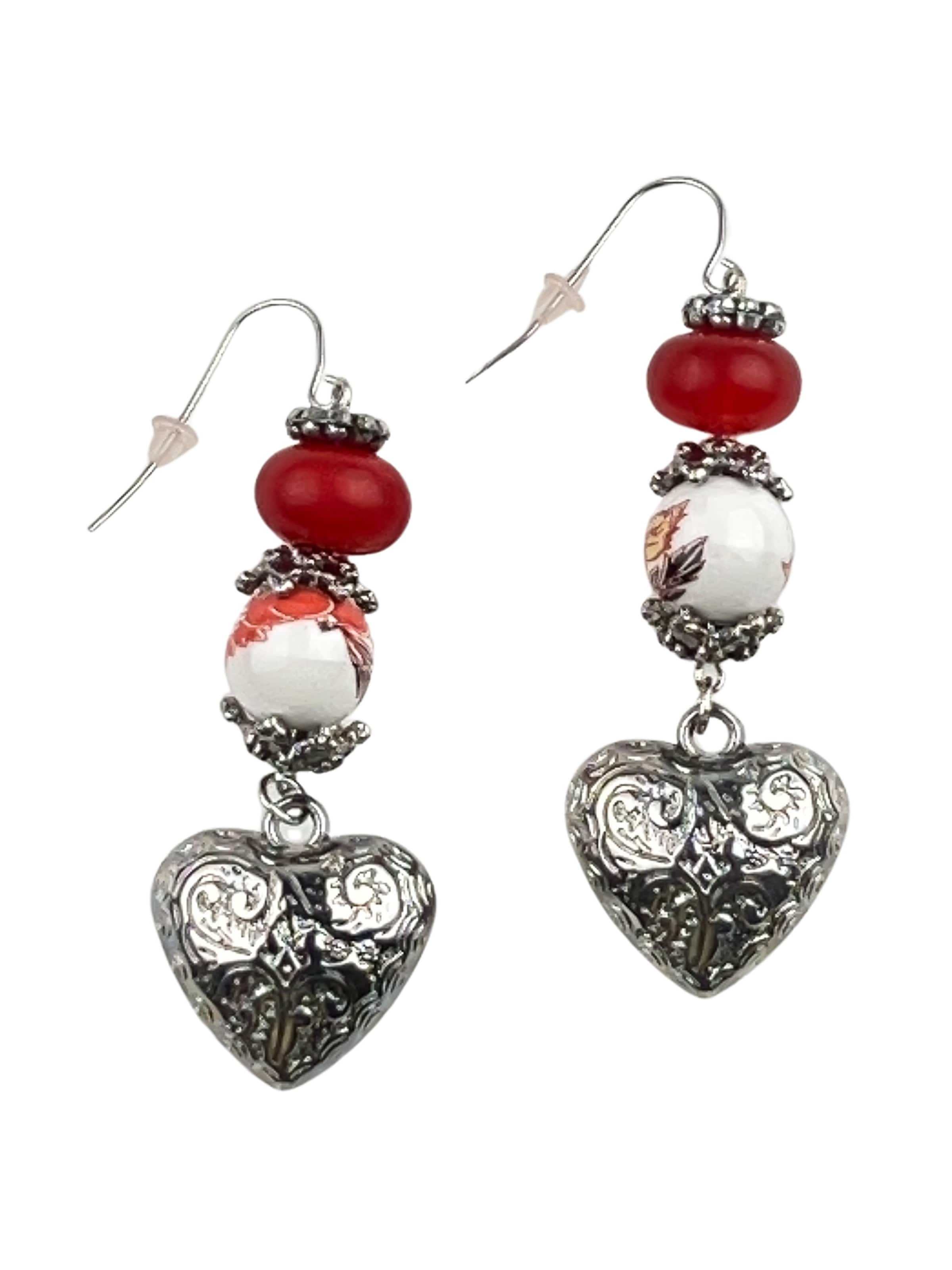 Allgäu Rebell Earrings 'Antonia' in Red: front