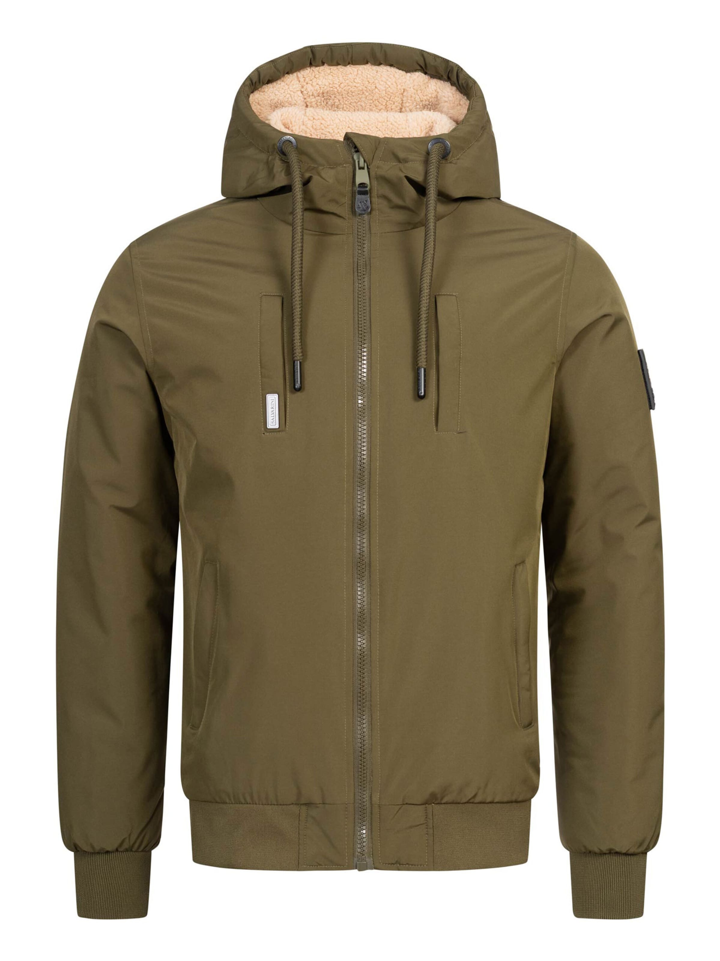 Alessandro Salvarini Winterjacke 'AS431' in Grün: Vorderseite