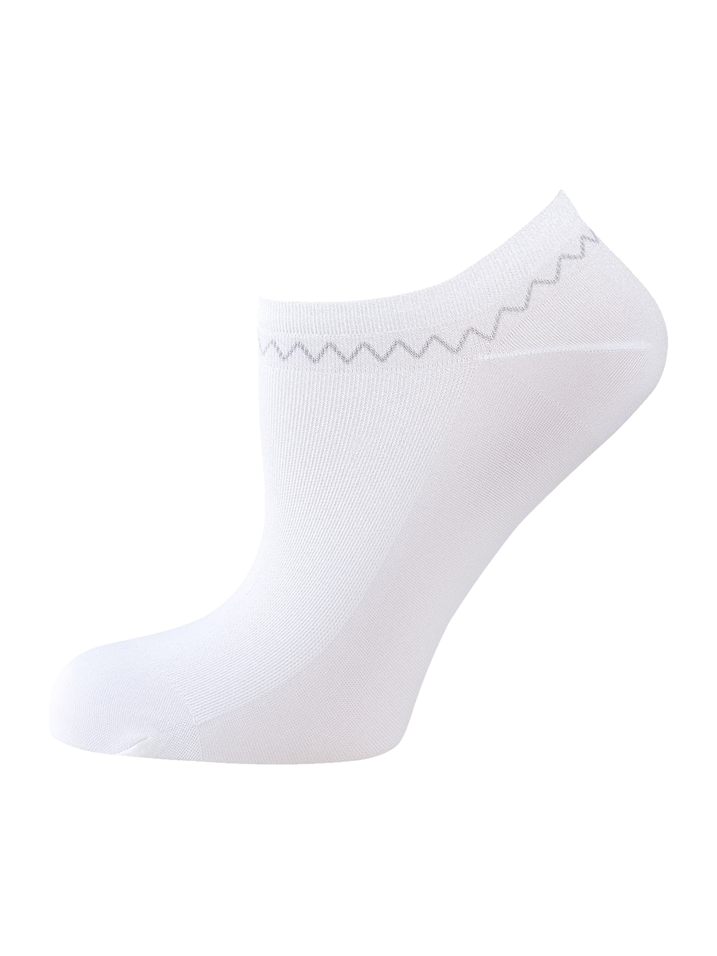 Nur Die Enkelsokken ' Schuhsöckchen ' in Wit: voorkant