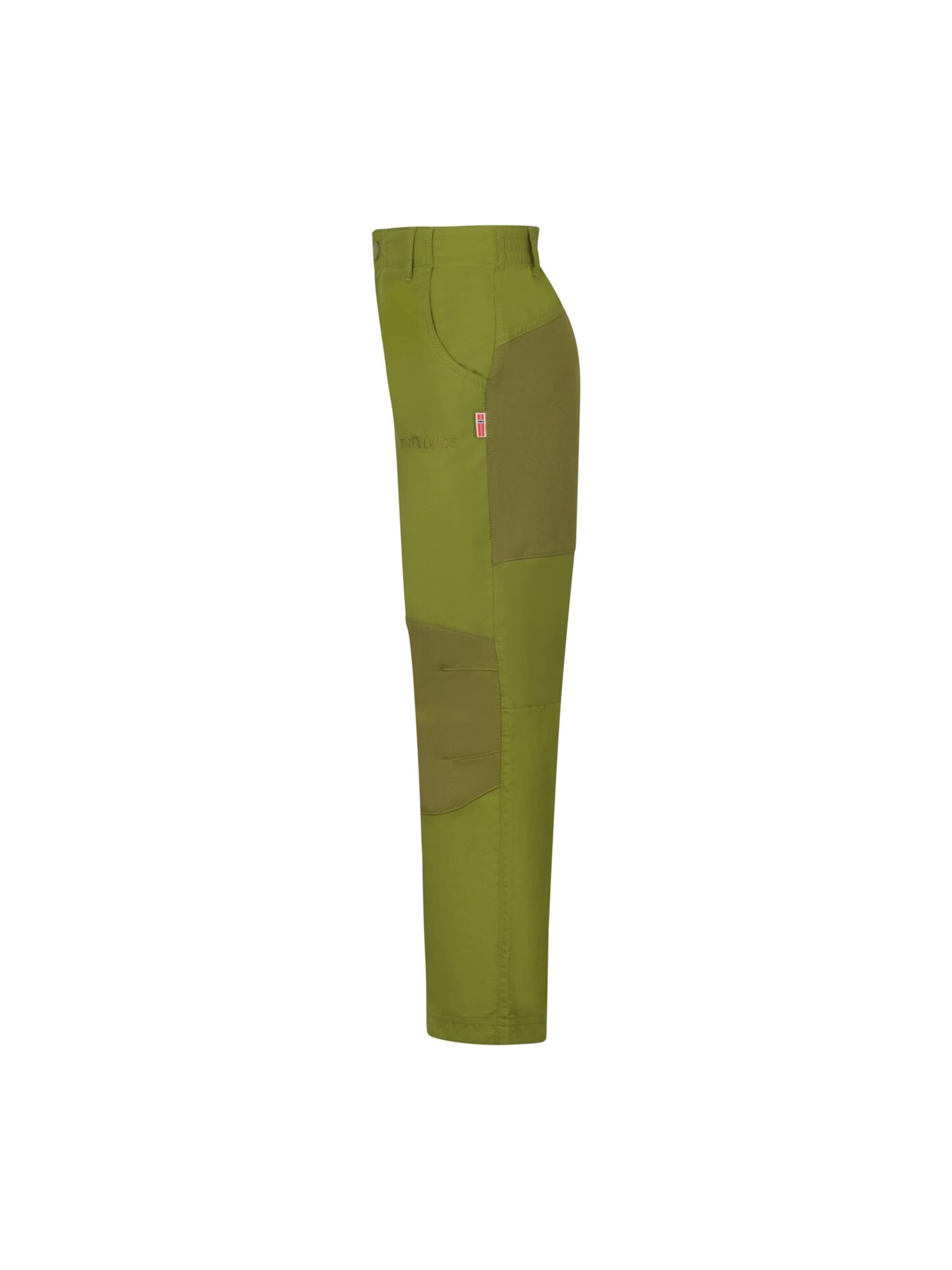 TROLLKIDS Regular Workout Pants in Green