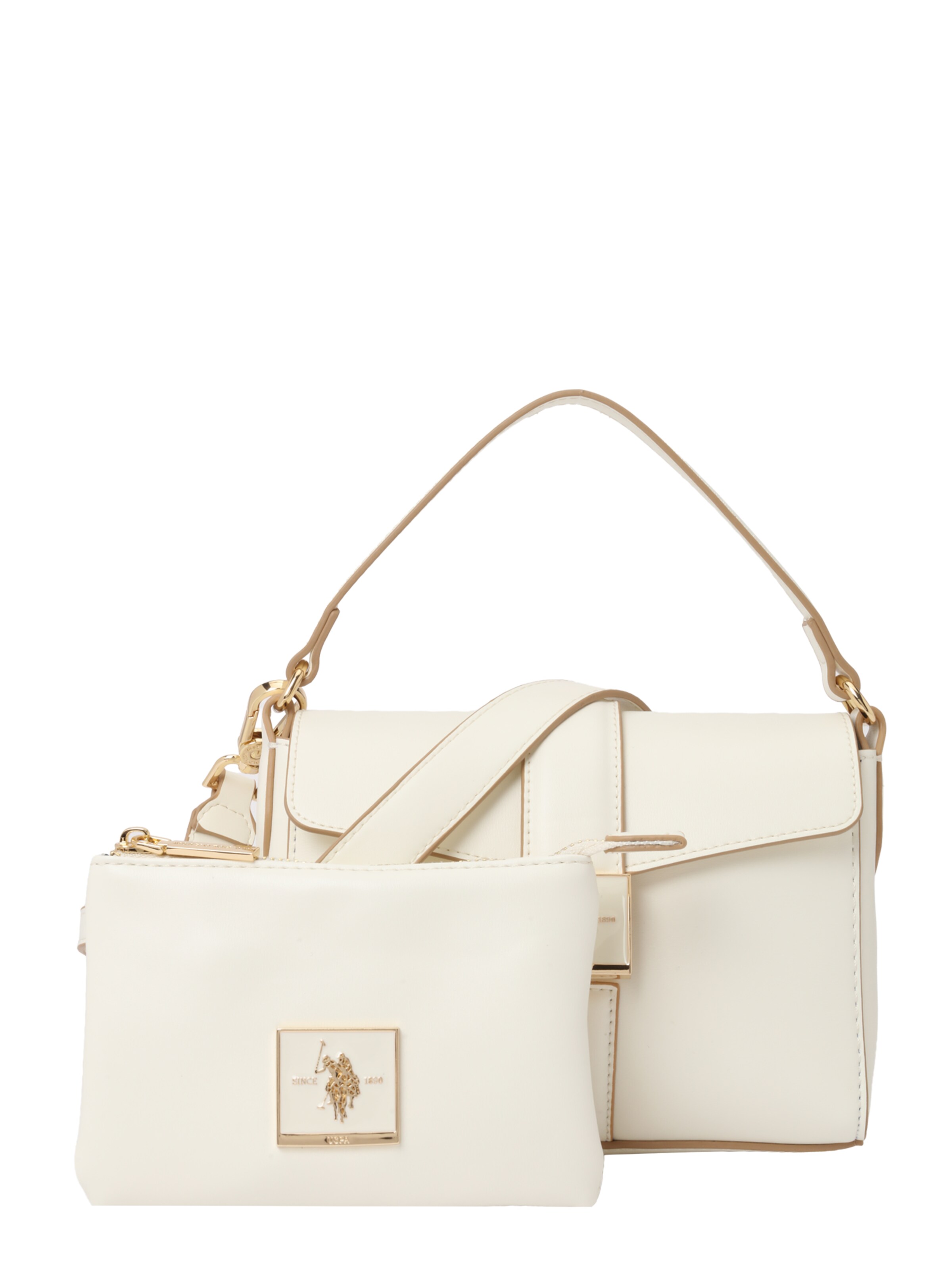 U.S. POLO ASSN. Käekott, värv valge