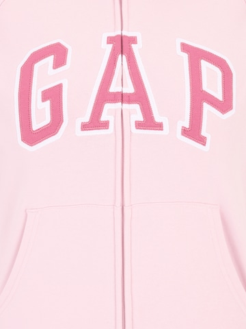 Gap Petite - Sudadera con cremallera 'HERITAGE' en rosa