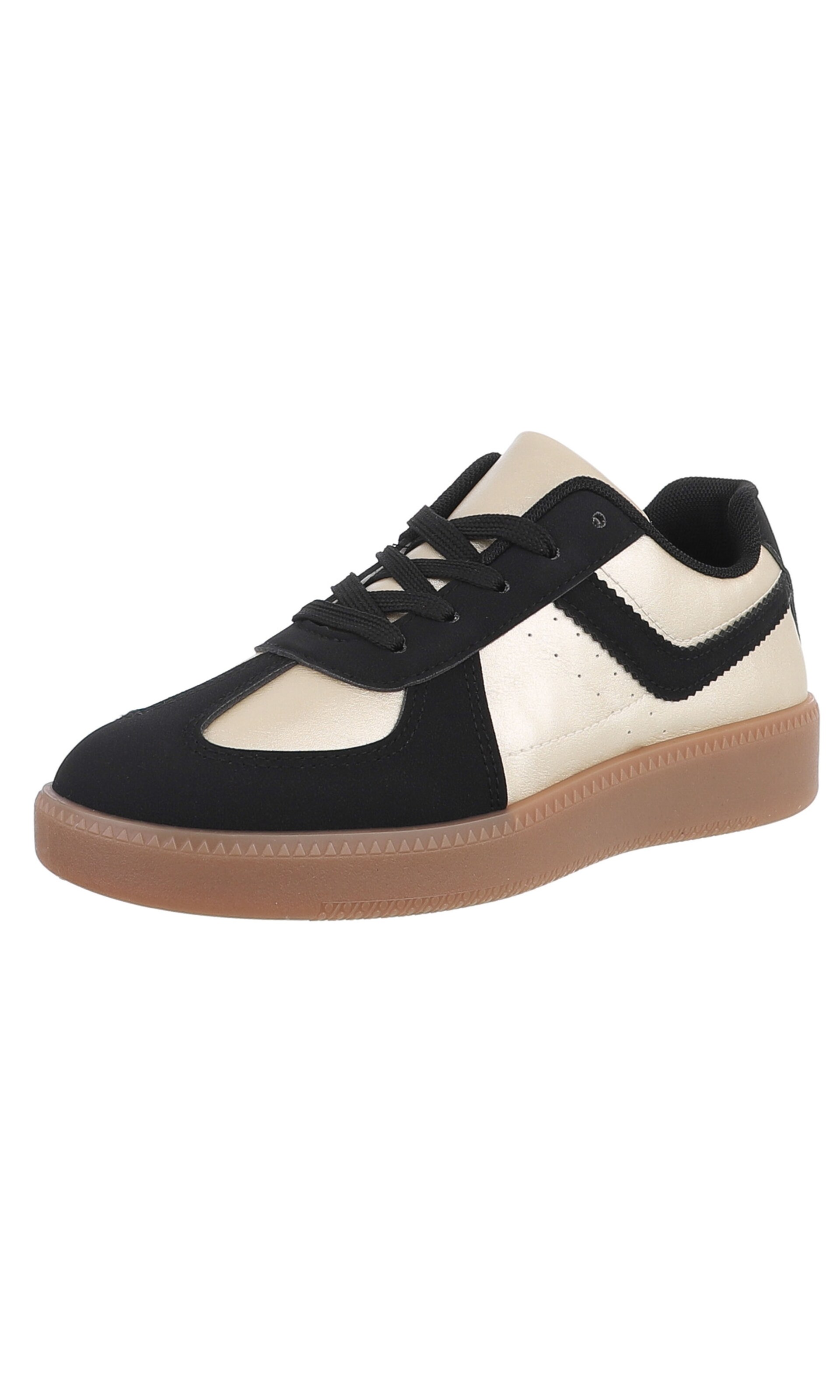 Ital-Design Sneaker in Schwarz: Vorderseite