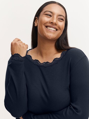 Fransa Curve - Camiseta en azul