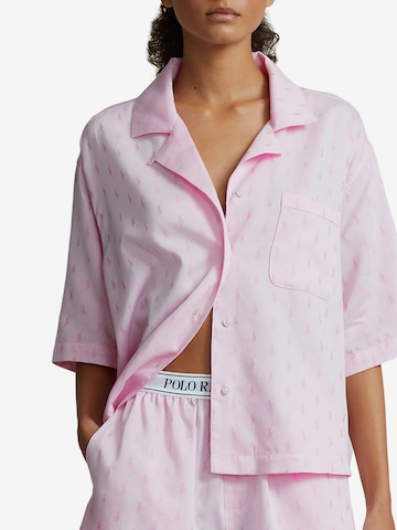 Polo Ralph Lauren Pajama ' Short Sleeve PJ Set - Jacquard Polo Player ' in Pink