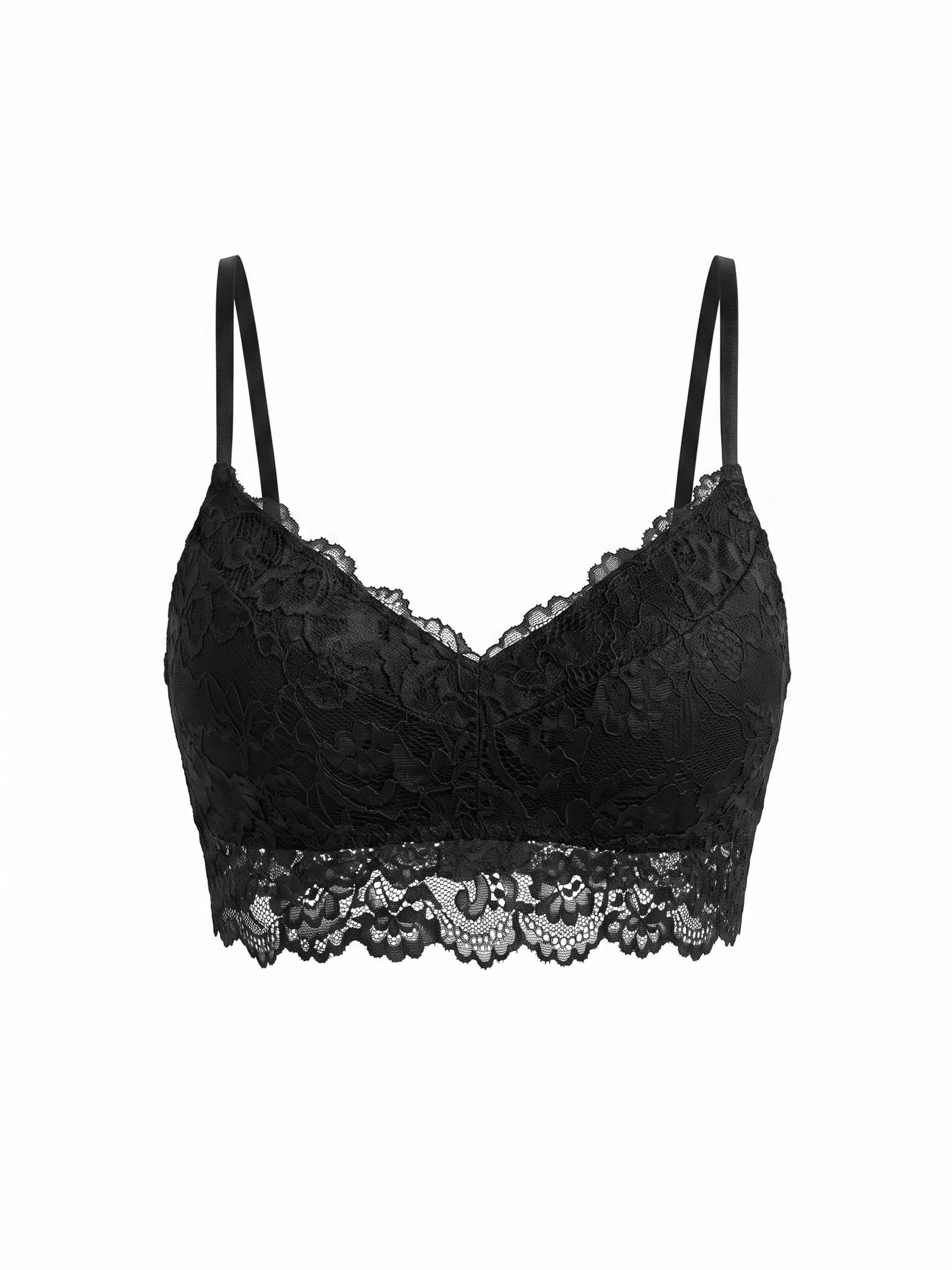 Cupshe Bralette Bra 'CAA11B5H001AA' in Black: front