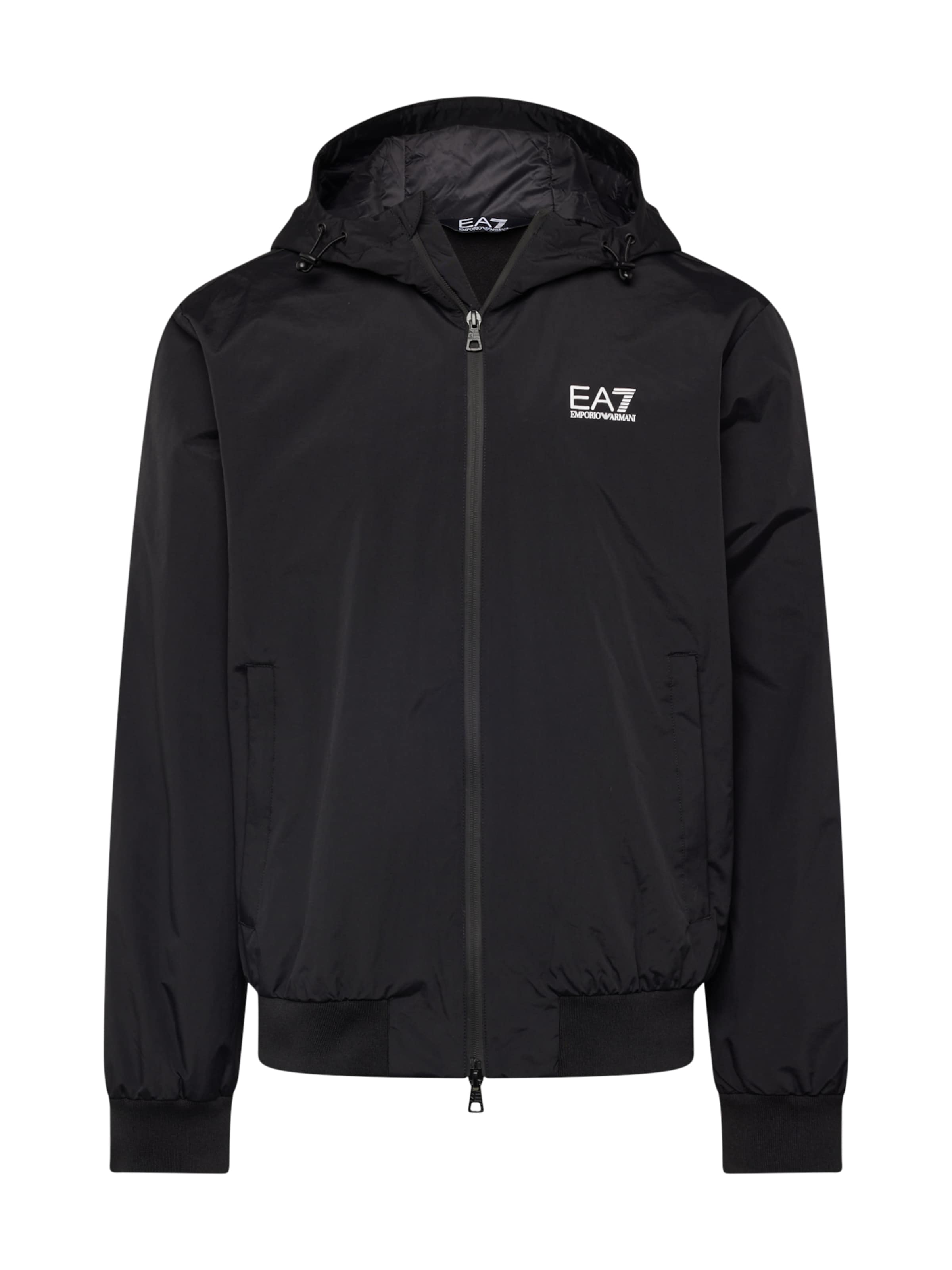 EA7 Emporio Armani Преходно яке в черно: отпред