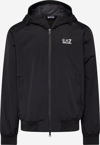 Veste mi-saison EA7 Emporio Armani en noir : devant