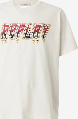 REPLAY Tričko – bílá: přední strana