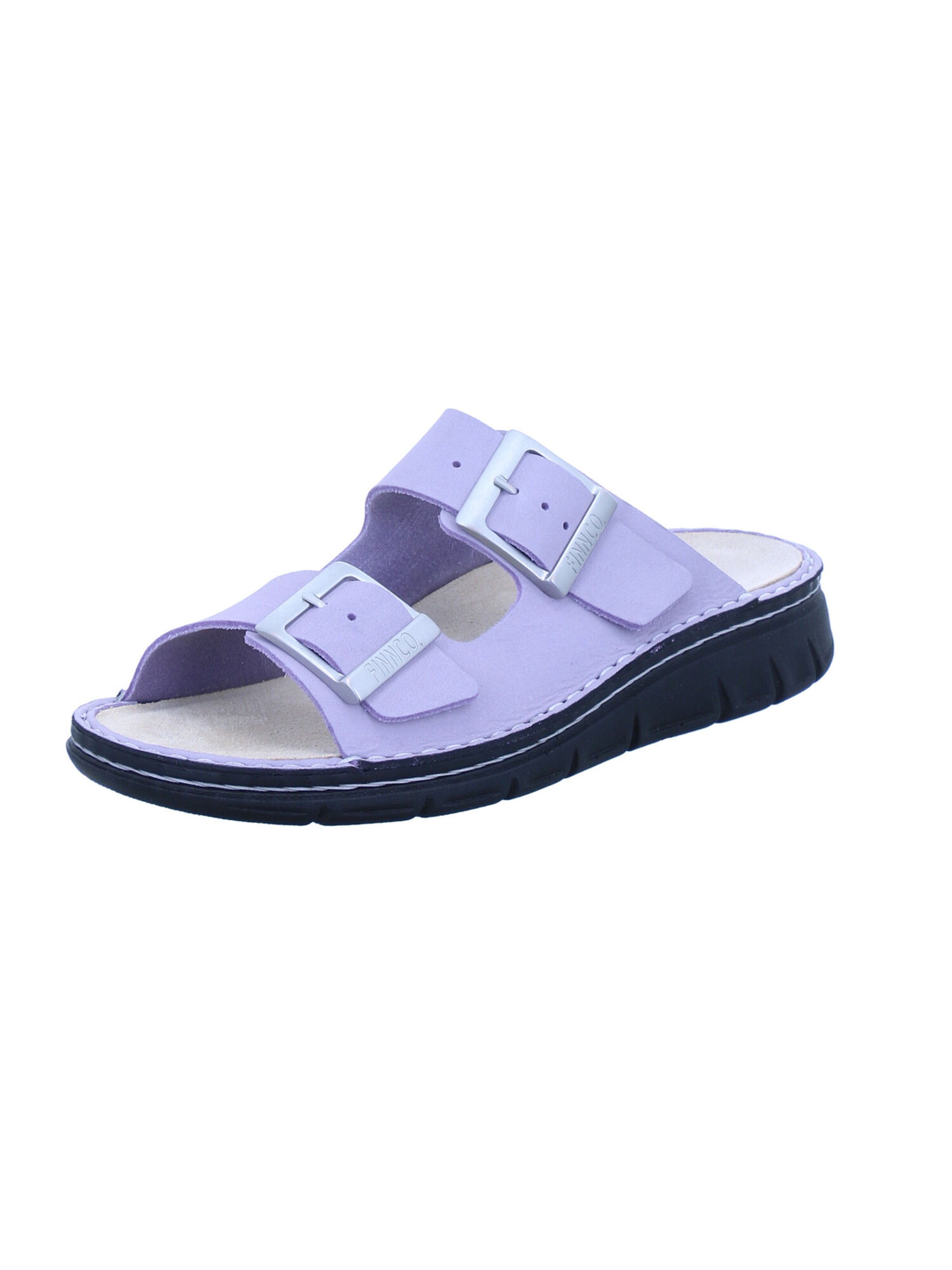 Finn Comfort Mules 'CAYMAN SOFT' in Purple: front
